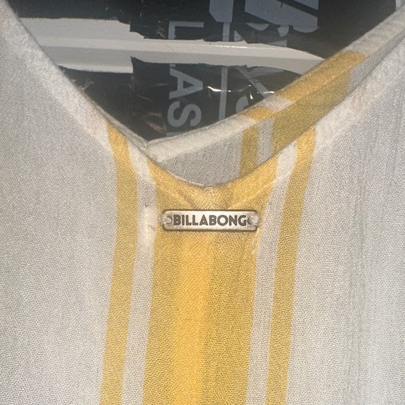 Billabong White and Yellow Striped Romper - Picture 9 of 12